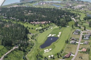 Aerial view of Eagle Bend golf course